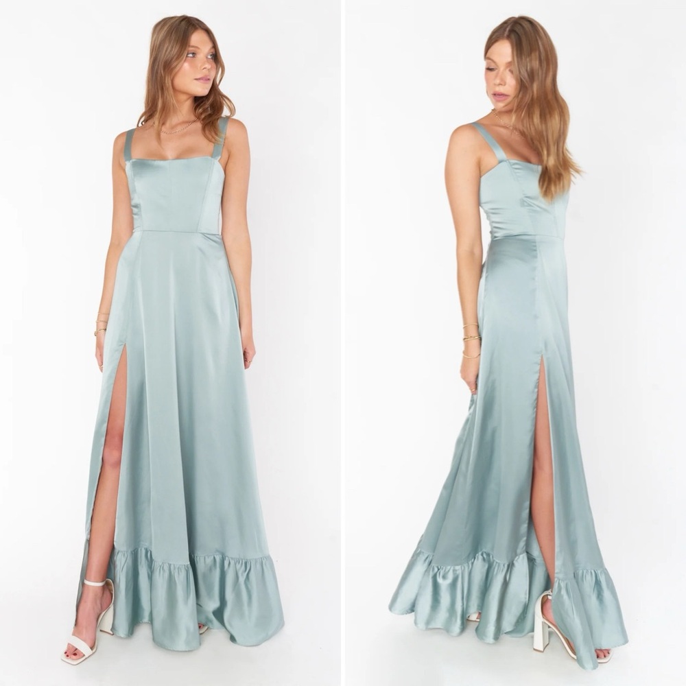 Show Me Your Mumu Clarissa Corset Dress Luxe Satin Size Medium